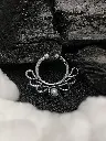 Whispering Pearl Ethnic Nose Pin