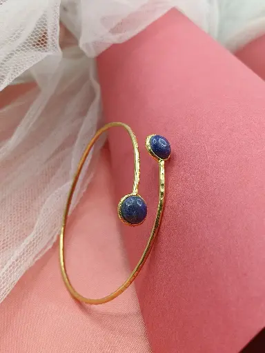 Lapis Lazuli Cuff Bangle Bracelet